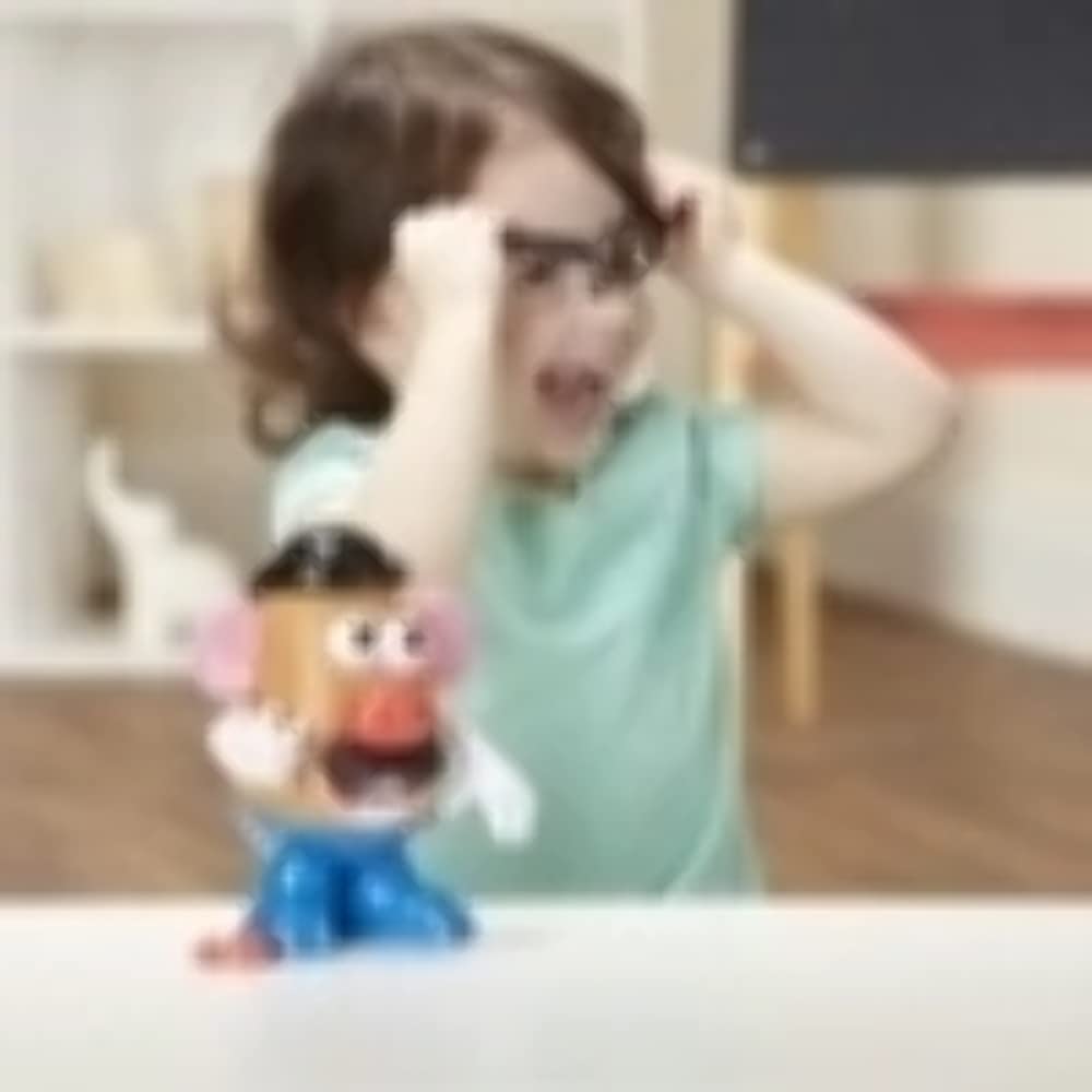 Mr. Potato Head Playskool face pieces invite kids to mix and match for imaginative characters.