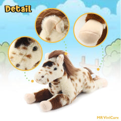 MR ViviCare spotted horse soft material emphasizes plush comfort.