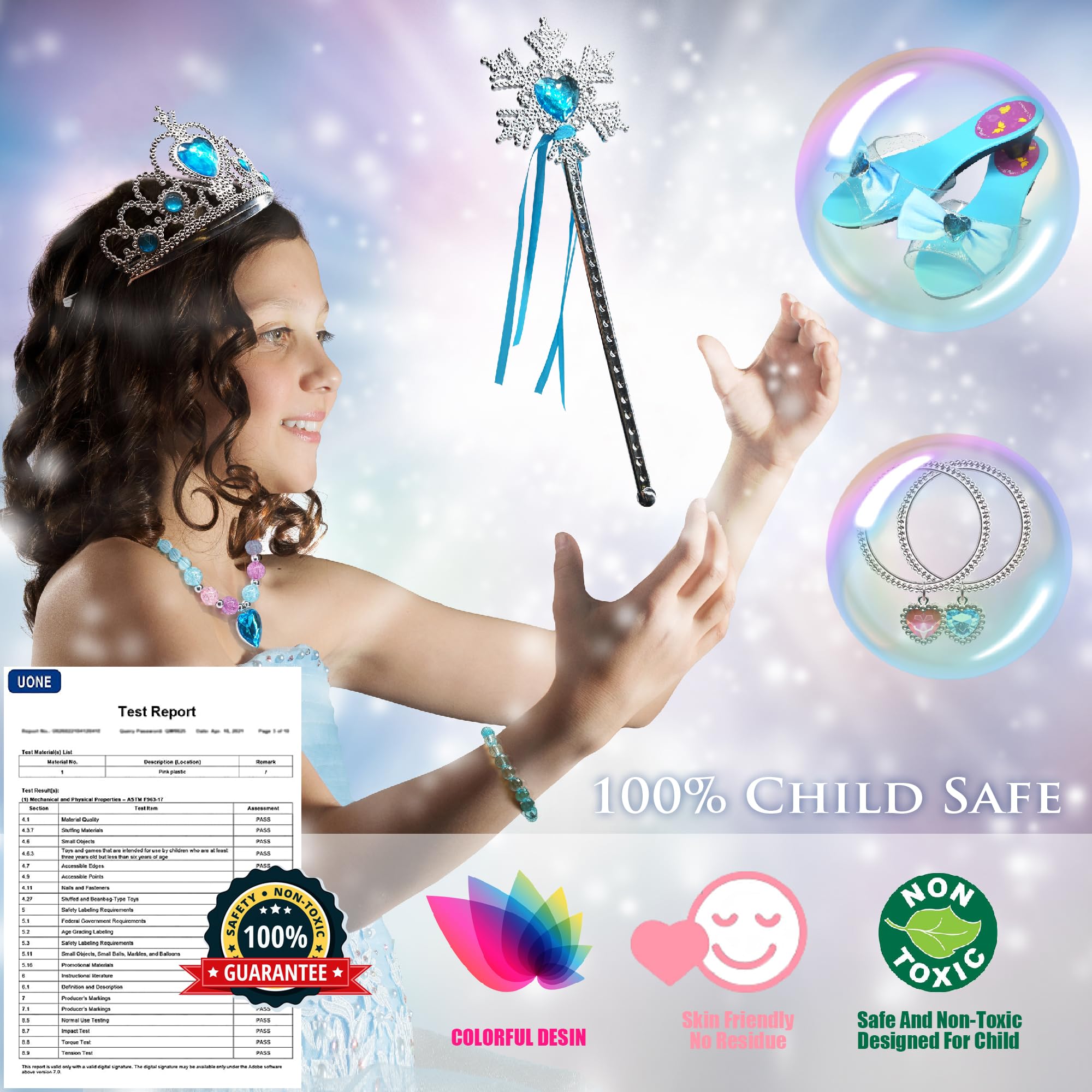Mrabbitoo jewelry assortment for coordinating princess outfits and pretend storytelling.
