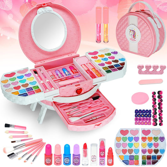 Mrabbitoo makeup set packaging, portable storage for travel and dress-up