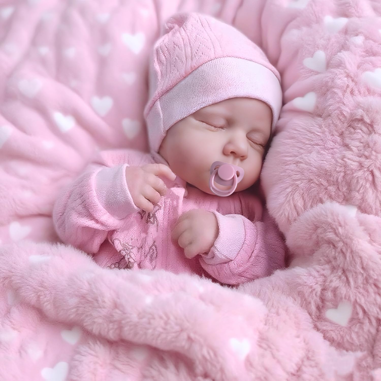 MRB Lifelike Reborn doll face detail for realistic play