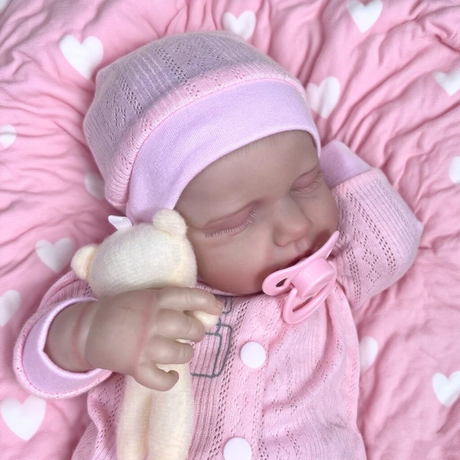 MRB Lifelike Reborn doll birth card and accessories