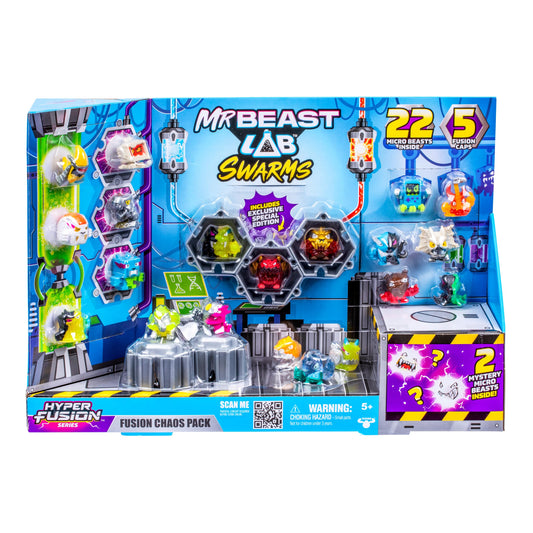 MRBEAST LAB Swarms S3 Fusion Chaos Pack cover with collector guide for quick reference