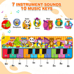 MR.TN Colorful touch mat helps kids identify colors and rhythm