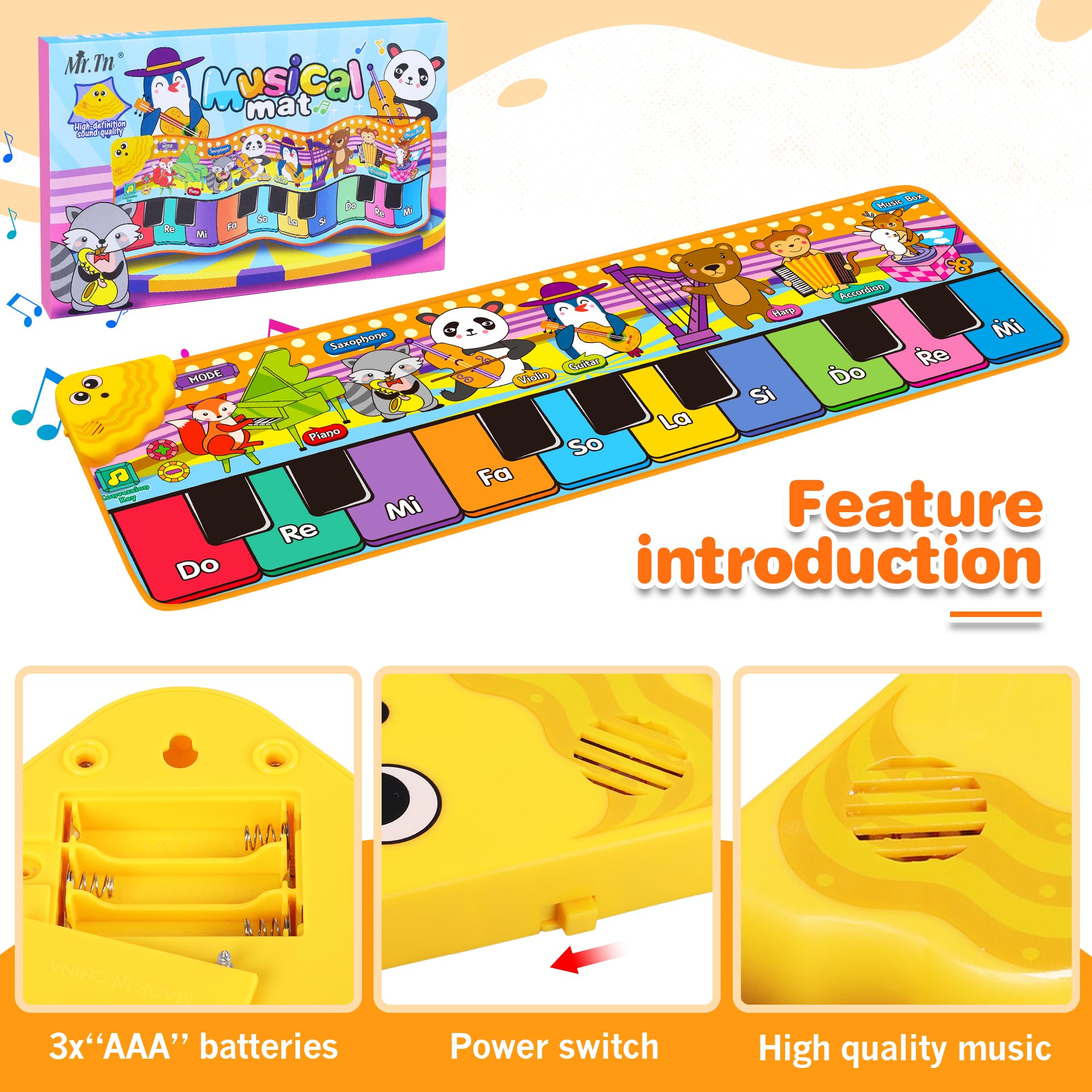 MR.TN Foldable play mat is portable for home and travel