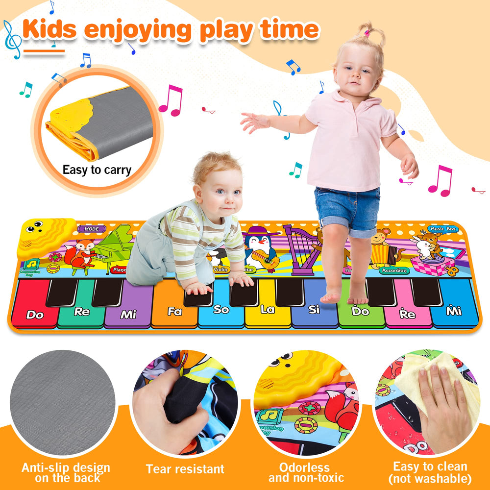 MR.TN Safe piano mat uses non-toxic fabric and easy cleaning