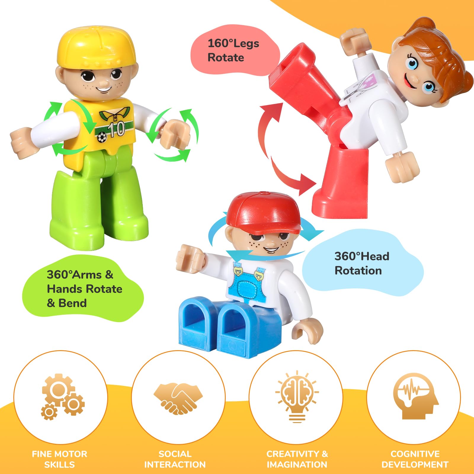 Colorful Mruikeny characters designed for cooperative family-building sessions.