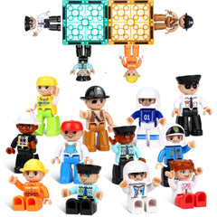 Mruikeny large magnetic figures set with 12 characters for imaginative play and storytelling.