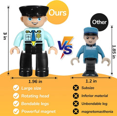 Mruikeny large magnetic figures ready for creative building with compatible bricks and tiles.