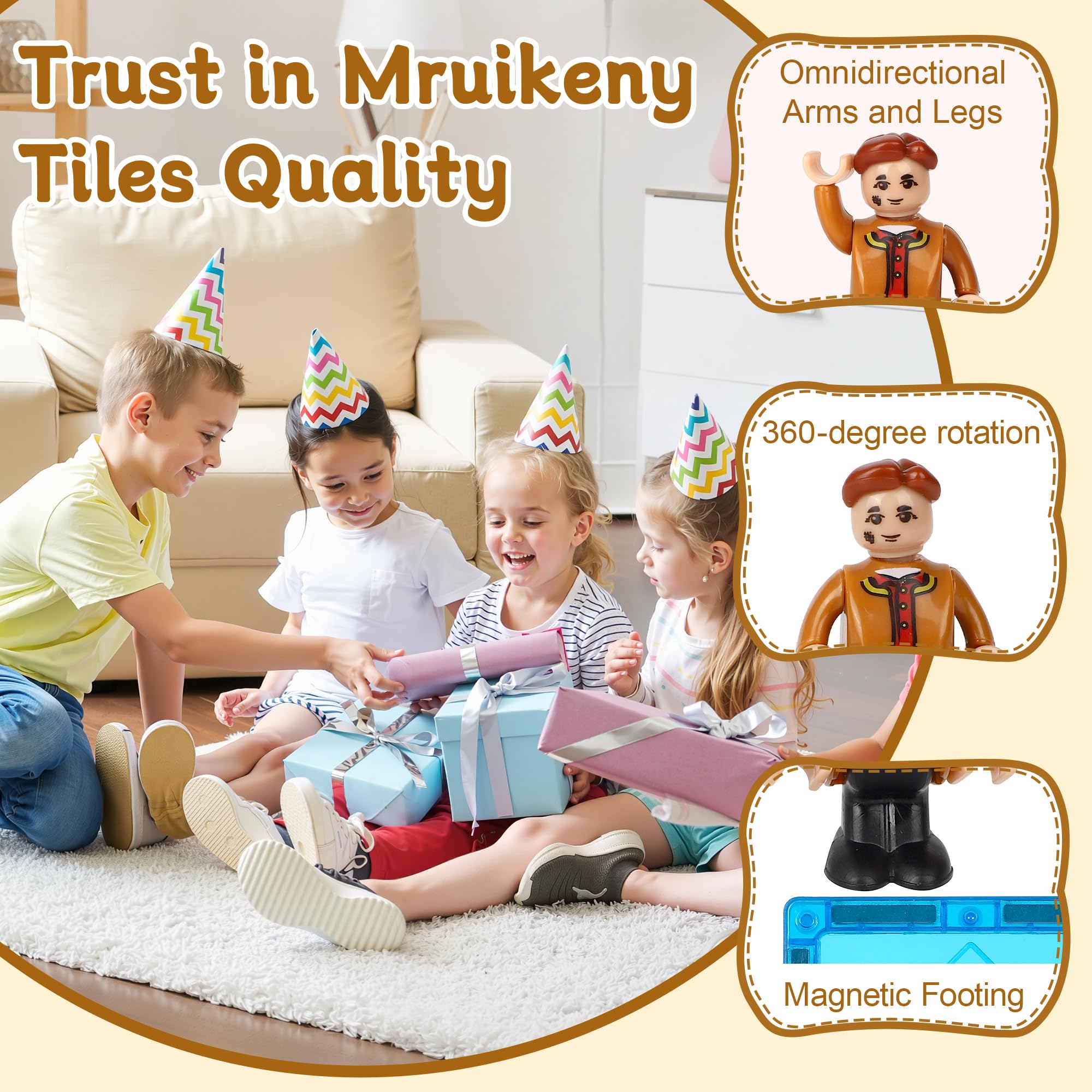 Ideal gift idea: Mruikeny magnetic figures set for birthdays and classrooms