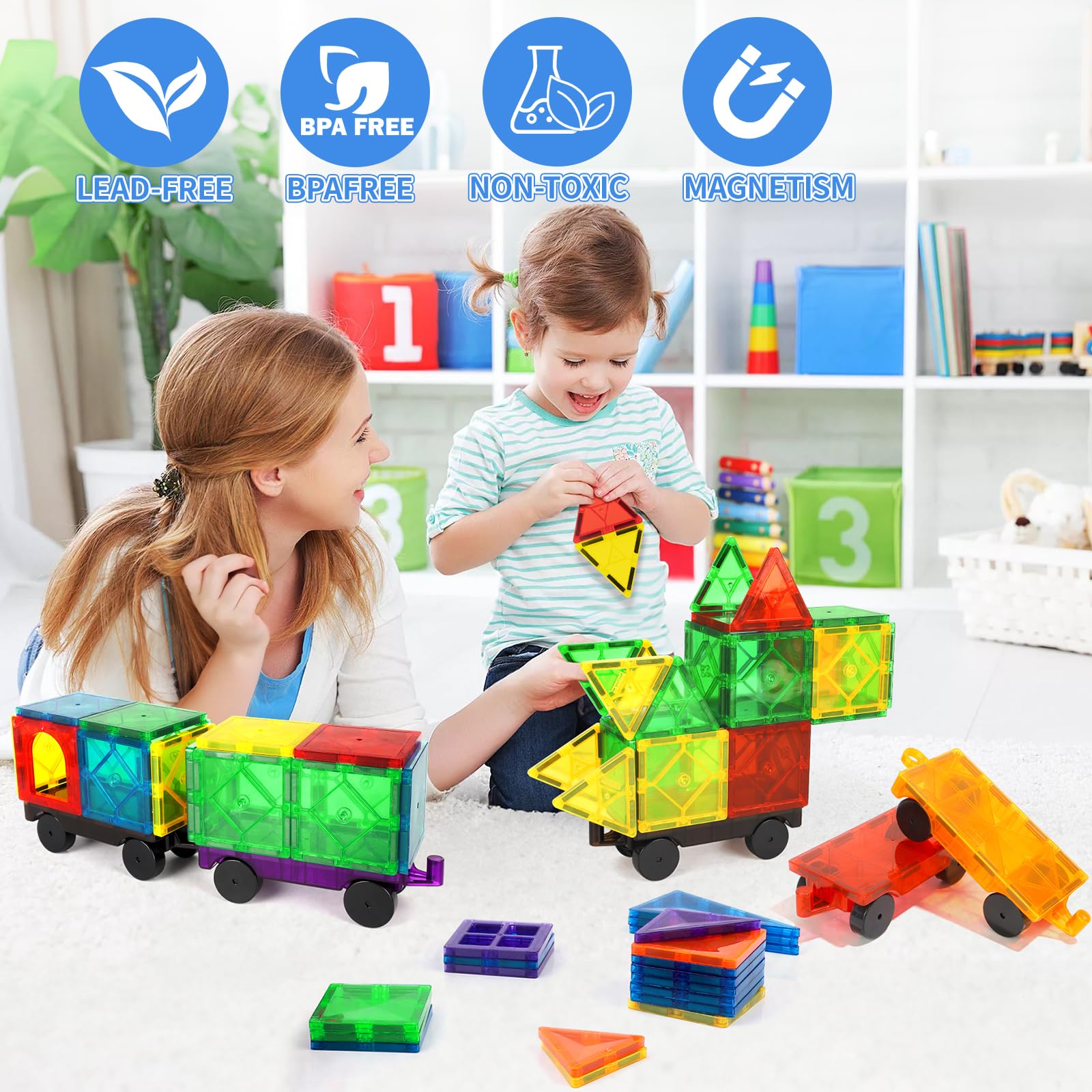 Mruikeny high-quality tiles with secure magnets enable lasting play.