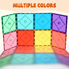 Mruikeny magnetic tiles for home or classroom learning and play
