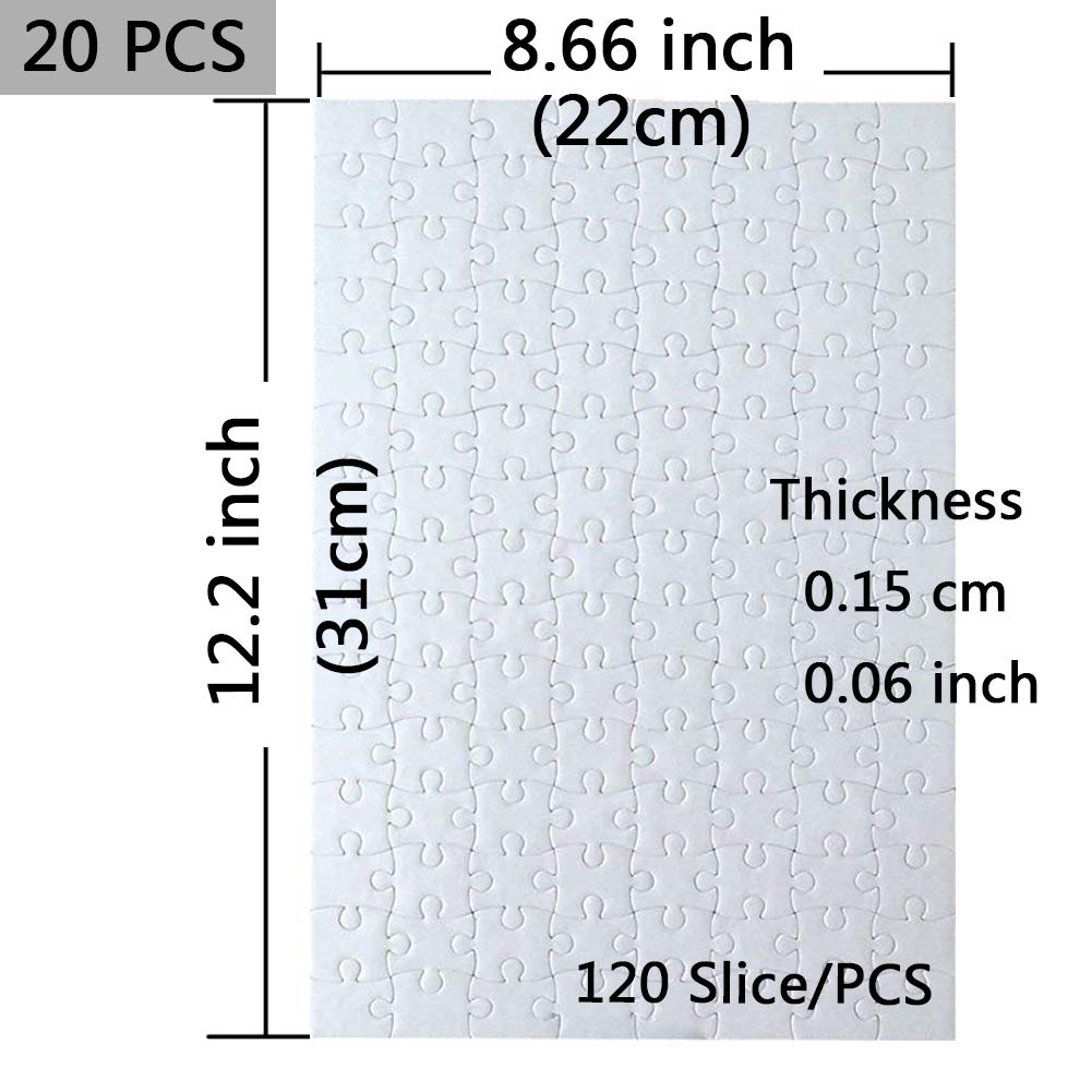 MS WGO jigsaw puzzle fabric surface detail prints transfer crisply for vivid images