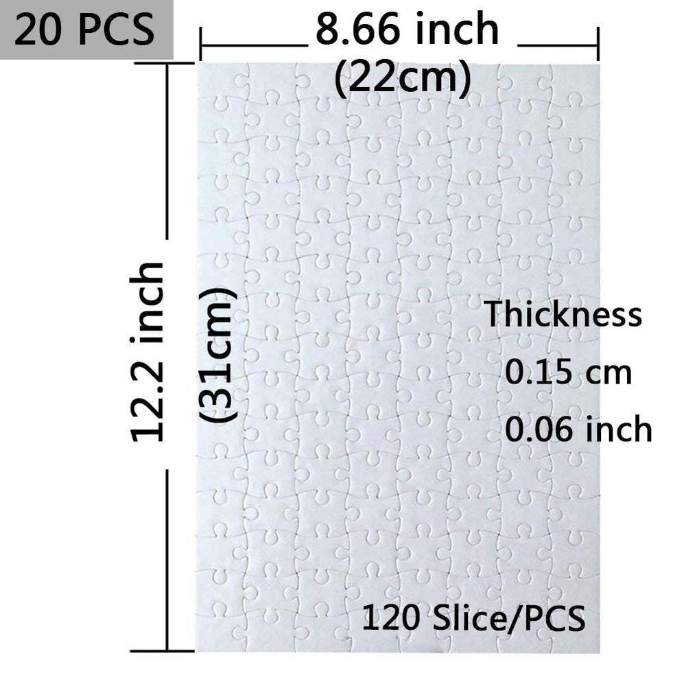 MS WGO jigsaw puzzle fabric surface detail prints transfer crisply for vivid images
