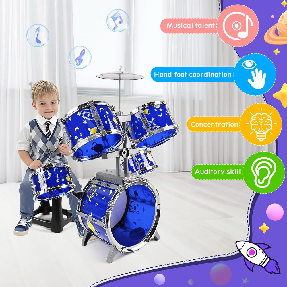 M SANMERSEN drums angled at 30 degrees for comfortable, natural playing.