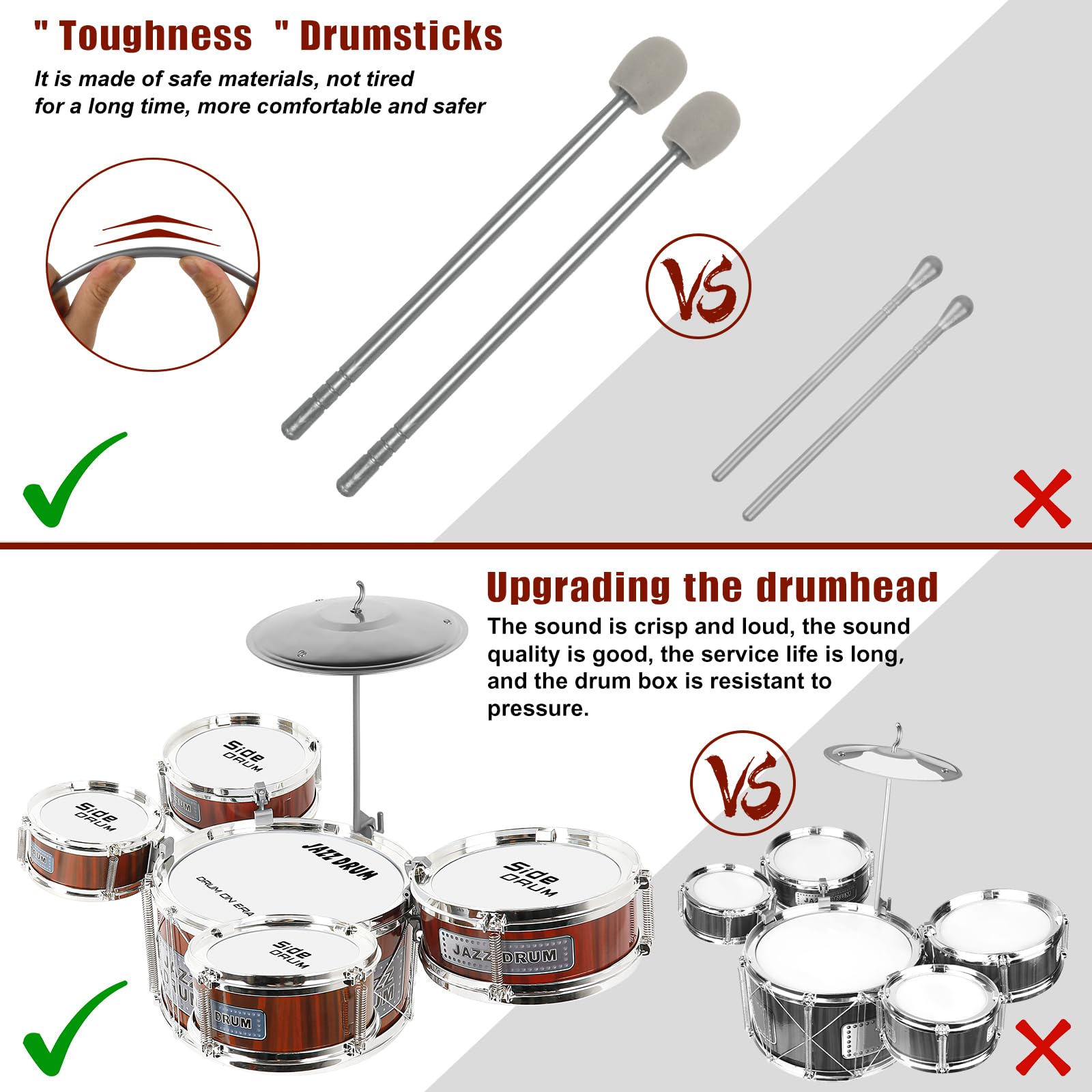 M SANMERSEN 8-piece kit is lightweight for quick setup and travel.
