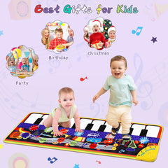 M SANMERSEN durable piano mat withstands energetic toddler play