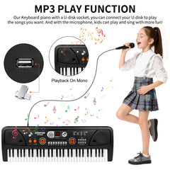 M SANMERSEN keyboard demonstrating demo songs for guided practice