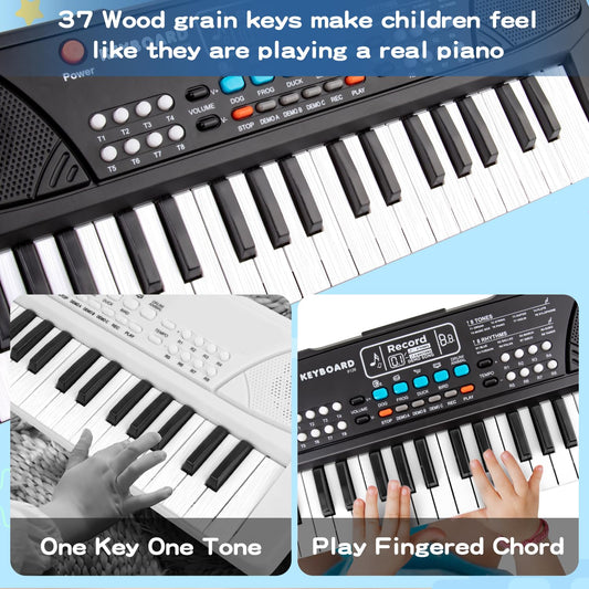M SANMERSEN kids piano with record playback to save melodies