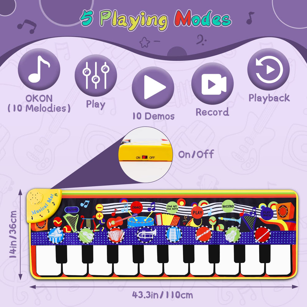 M SANMERSEN piano mat offers 28 sounds to spark curiosity