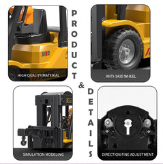 Mscredse imaginative play with RC forklift promotes scenario building and warehouse pretend tasks