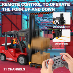 Mscredse RC forklift sprays lights for a dynamic, realistic construction toy feel