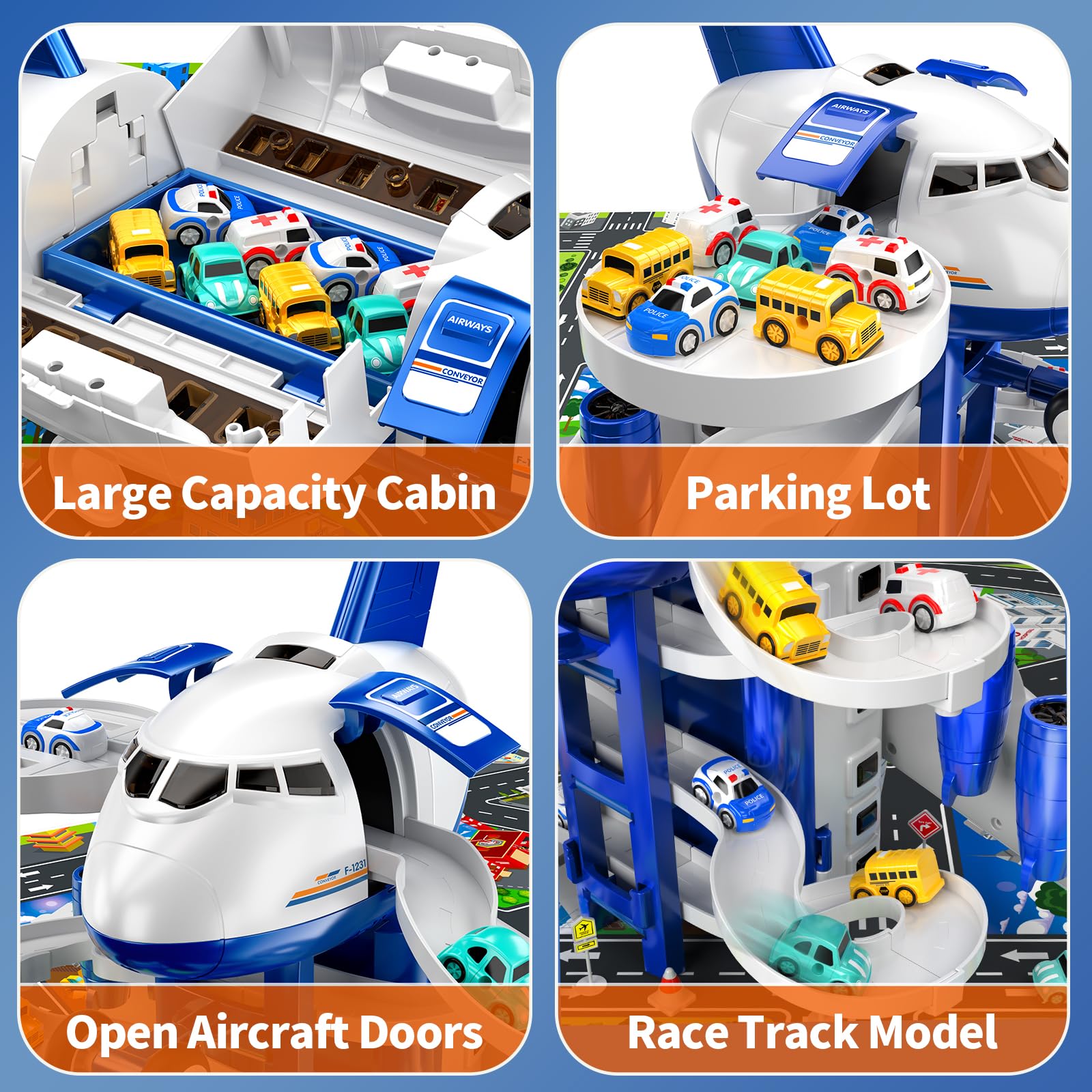 MSKOLER ideal gift set for kids ages 3-8 encouraging cooperative play