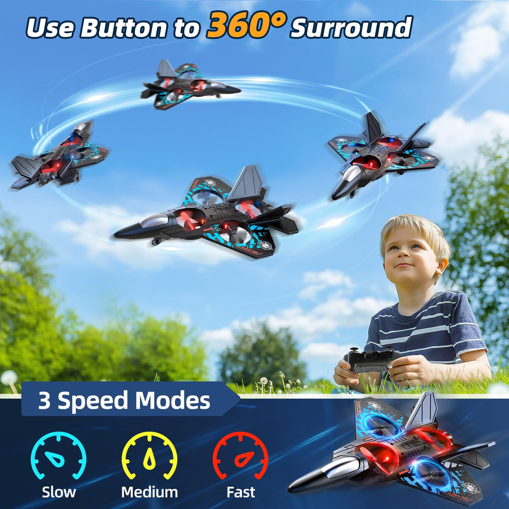 MSKOLER foam airplane with one-button takeoff for easy starts.