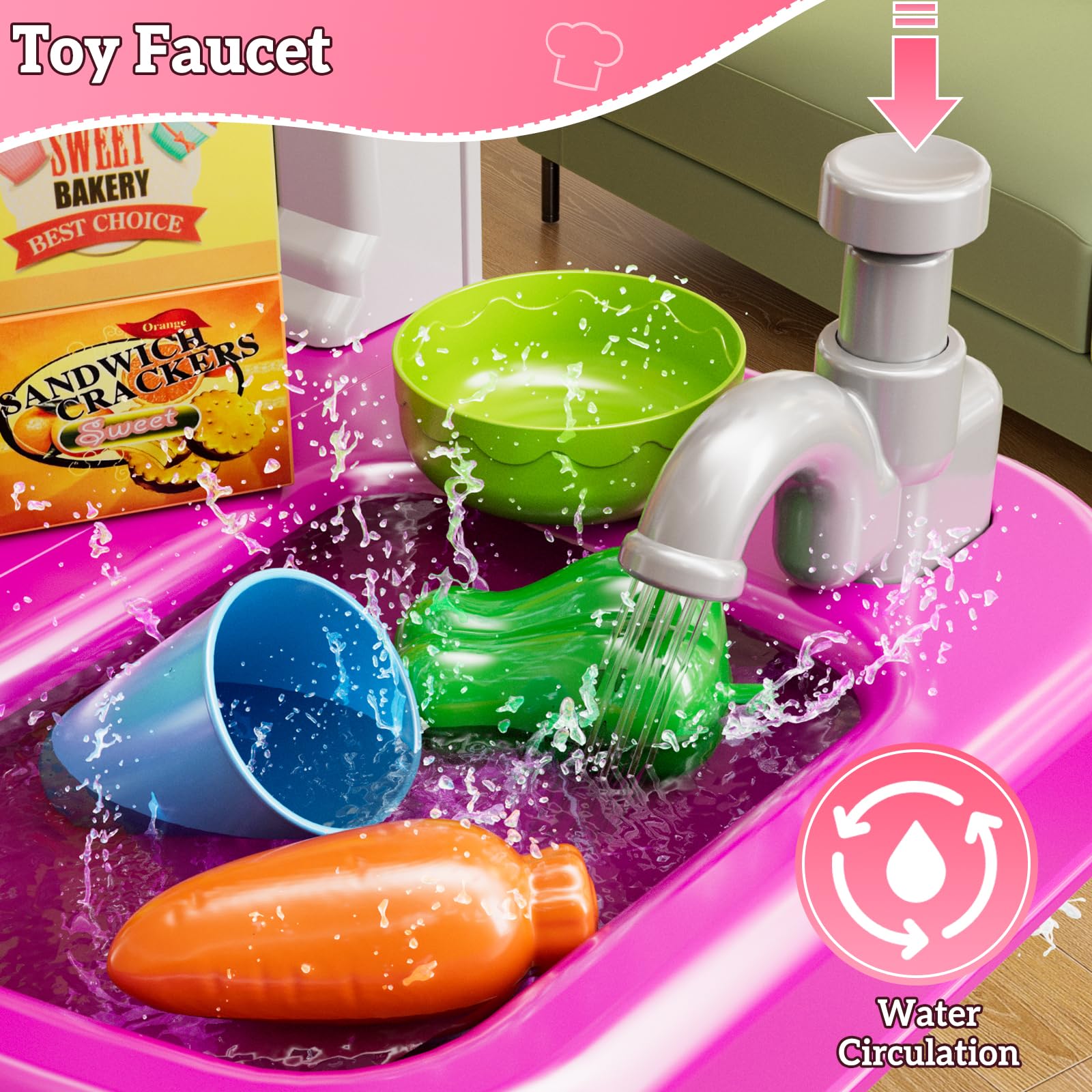 MSKOLER food storage locker keeps accessories neatly tucked away during play