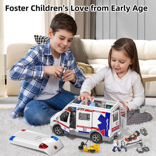 MSKOLER Play Ambulance Doors Open invites easy access for kids.