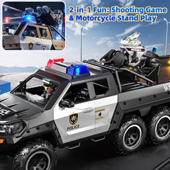 MSKOLER police car toy rotating turret enables action-packed pretend missions