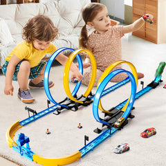 MSKOLER race track collection with 48 accessories enables quick setup