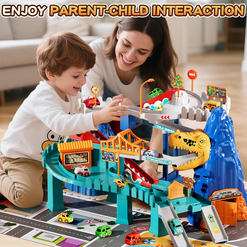 MSKOLER seven small race cars enhance collaborative play and quick racing action.
