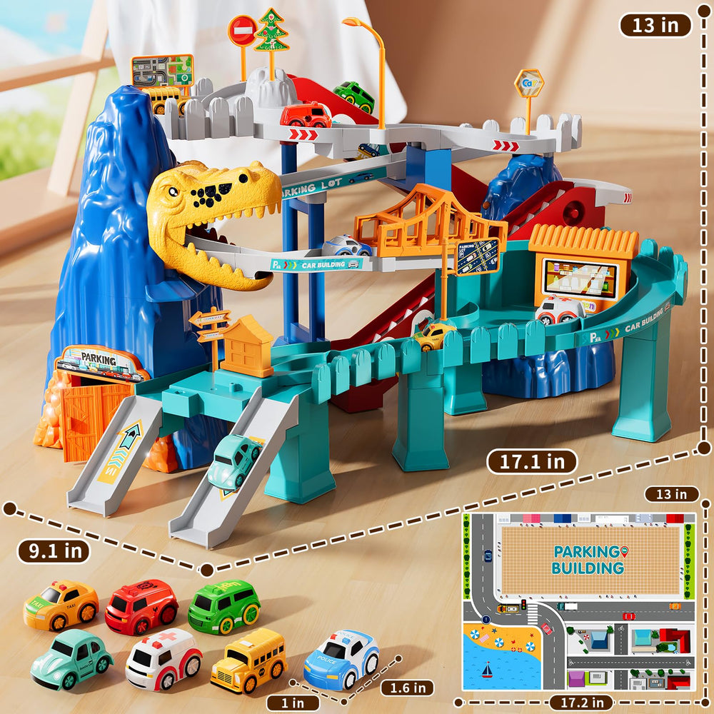 MSKOLER toy car garage storage keeps play space tidy after races.