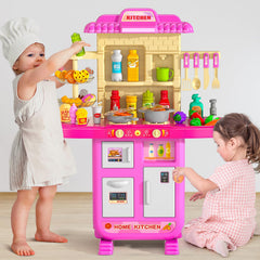 MSKOLER toy food set helps kids learn colors and sorting through pretend meals.