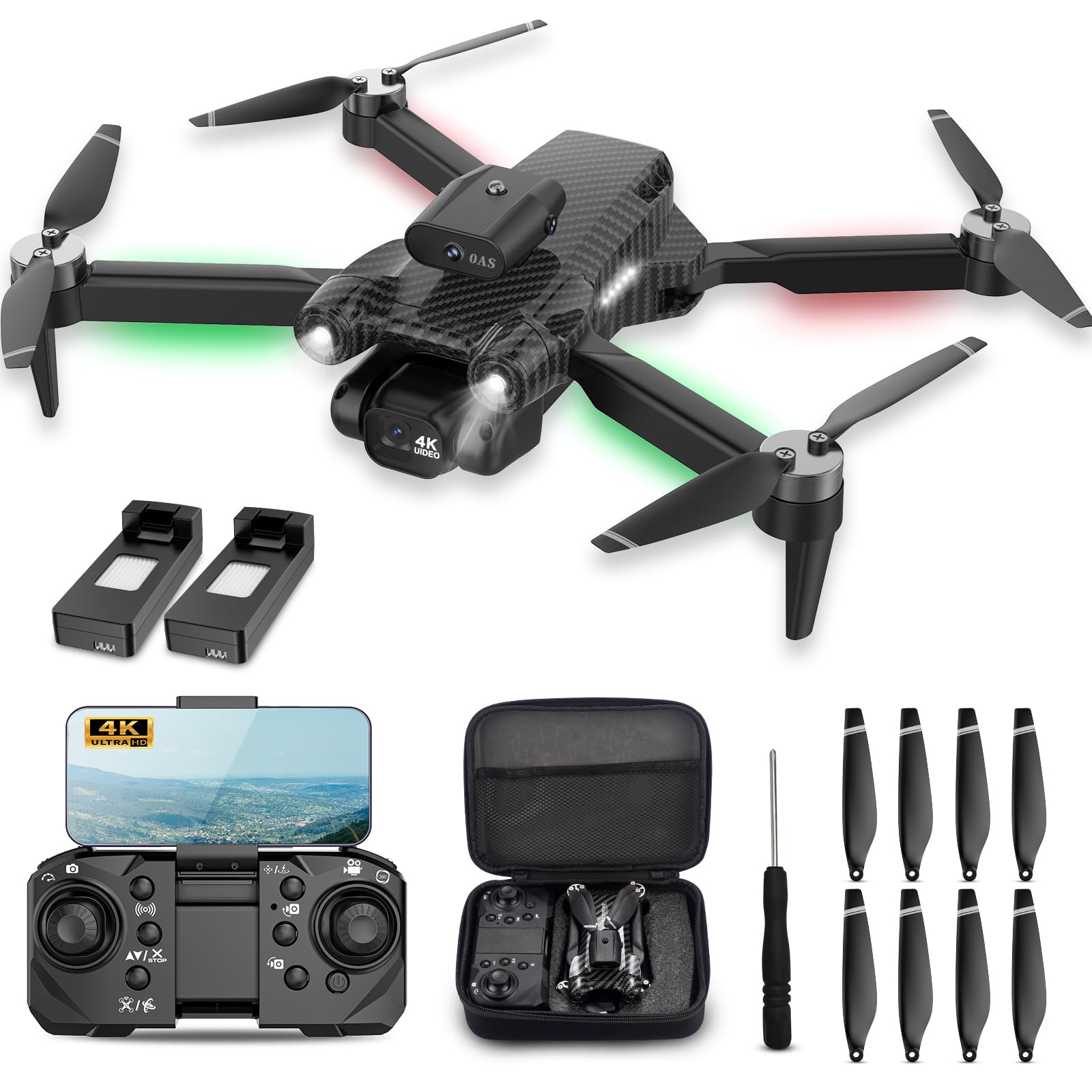MSMV 4K camera drone foldable design for easy travel and quick setup