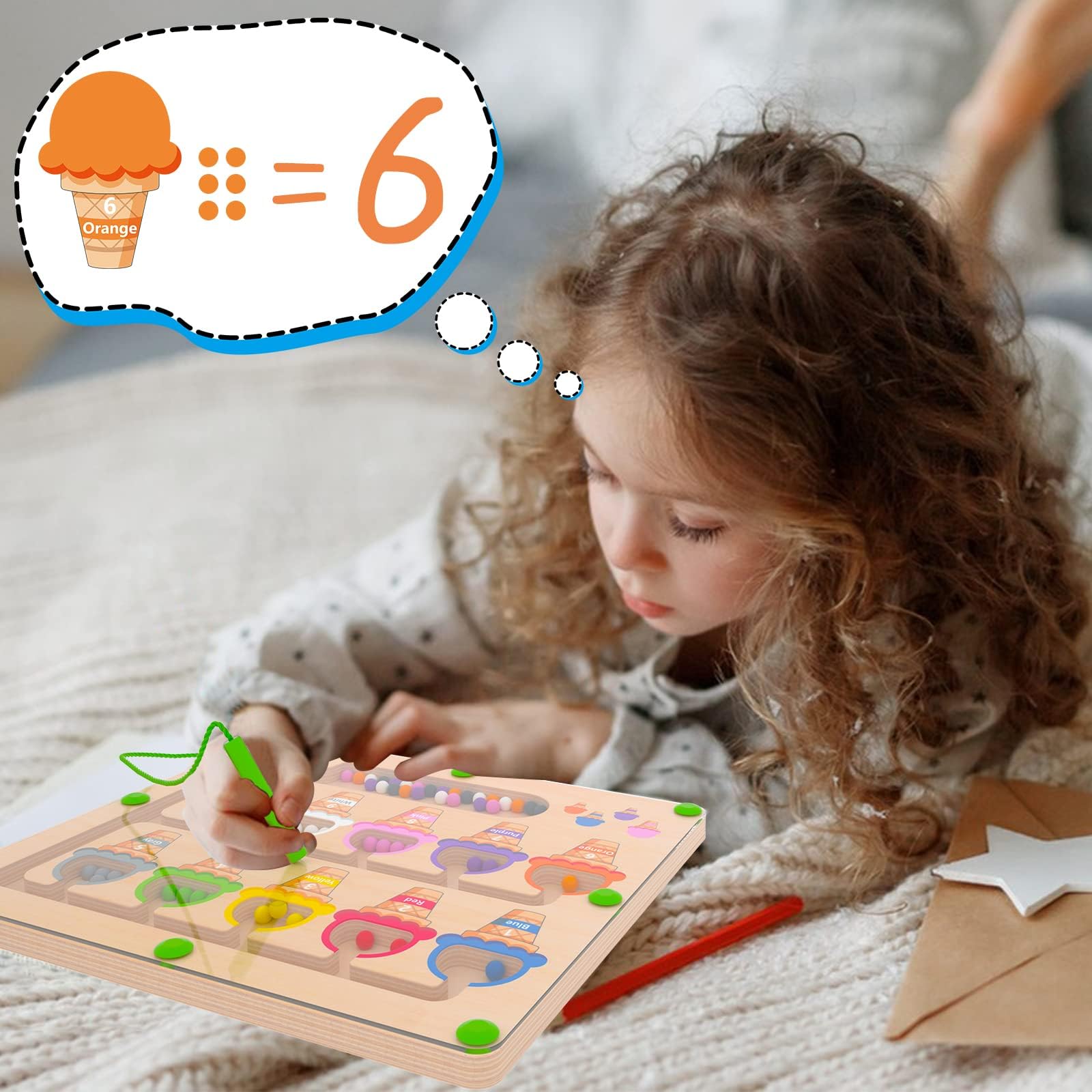 MTYOKILN ice cream-number tiles showing counting activity in a fun, tactile way