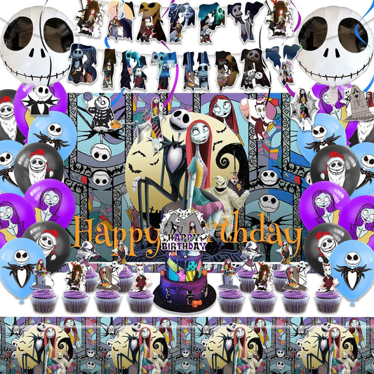 Mtgluk birthday banner featuring wizard-pirate design for an easy party centerpiece