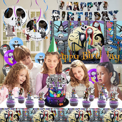 Mtgluk large cake topper serving as a focal point for the birthday cake