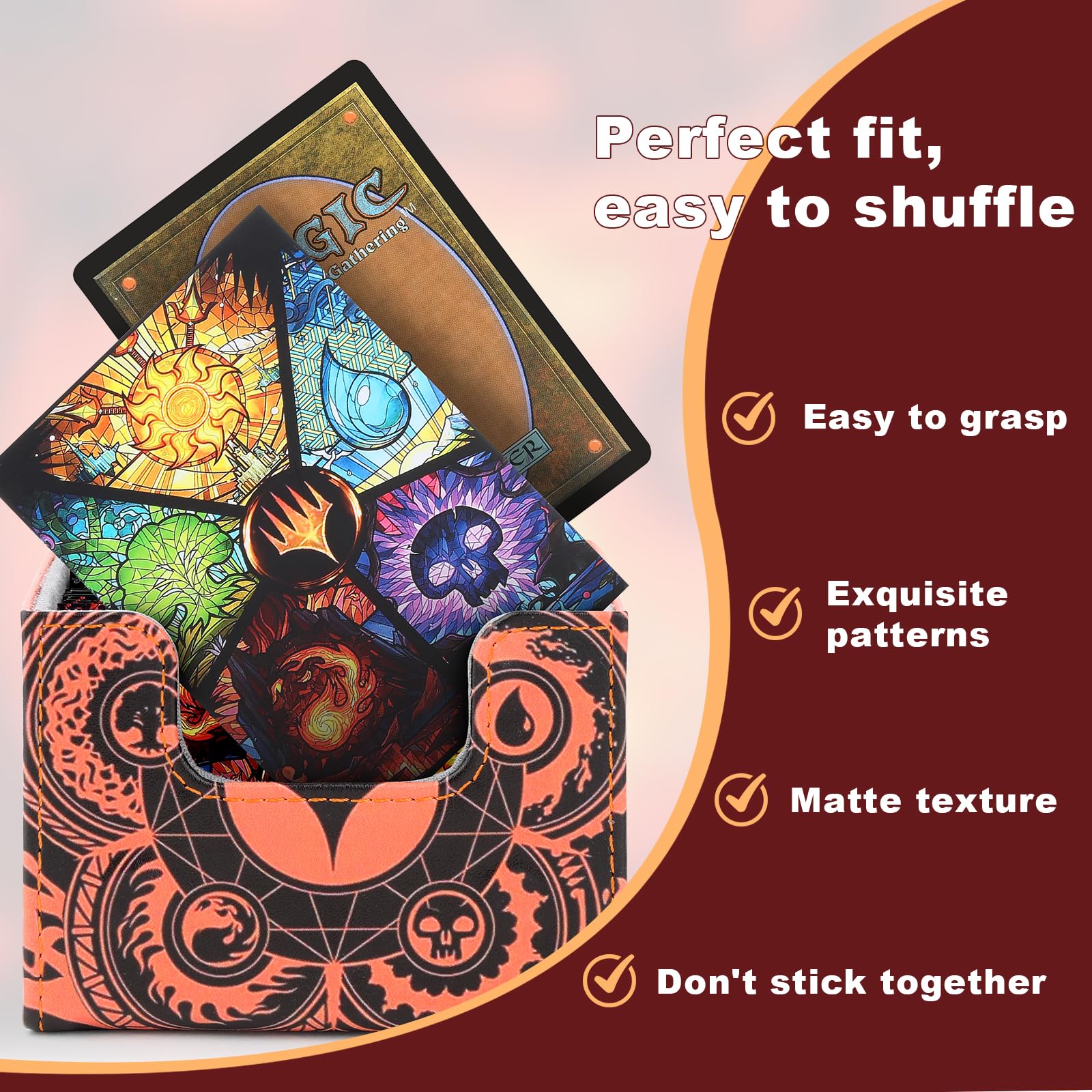 MTGPRO sleeves provide a firm grip for easy handling