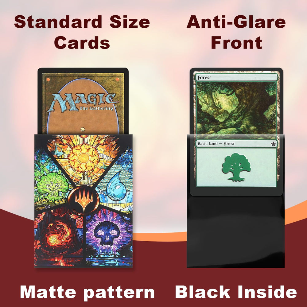 MTGPRO matte back texture close-up reduces glare during play