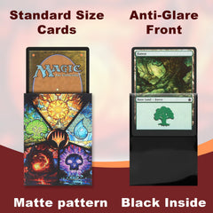 MTGPRO matte back texture close-up reduces glare during play