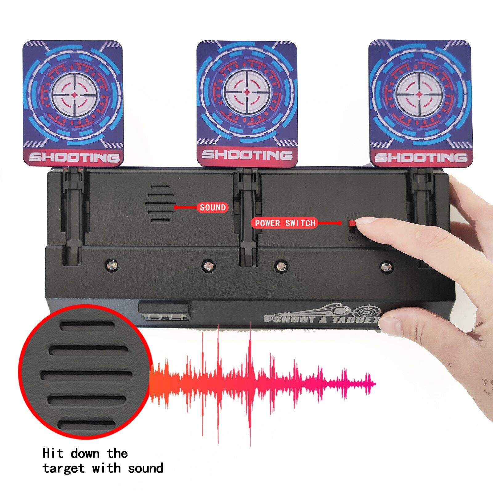 MTISGREAT darts included for immediate safe shooting fun