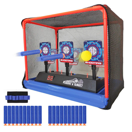 MTISGREAT electronic shooting target front view showing a compact kid-friendly design