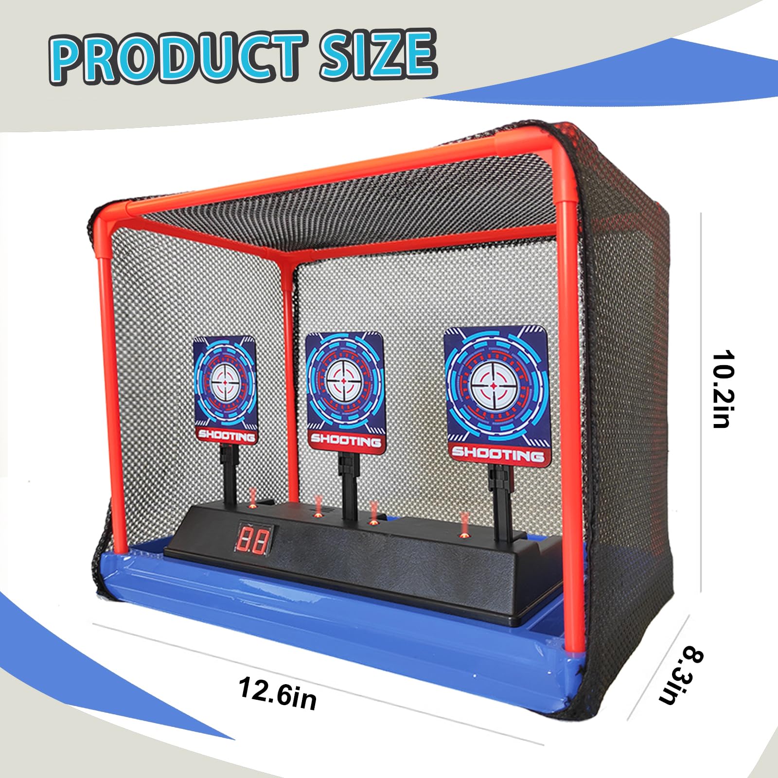 MTISGREAT shooting target setup for quick indoor play sessions