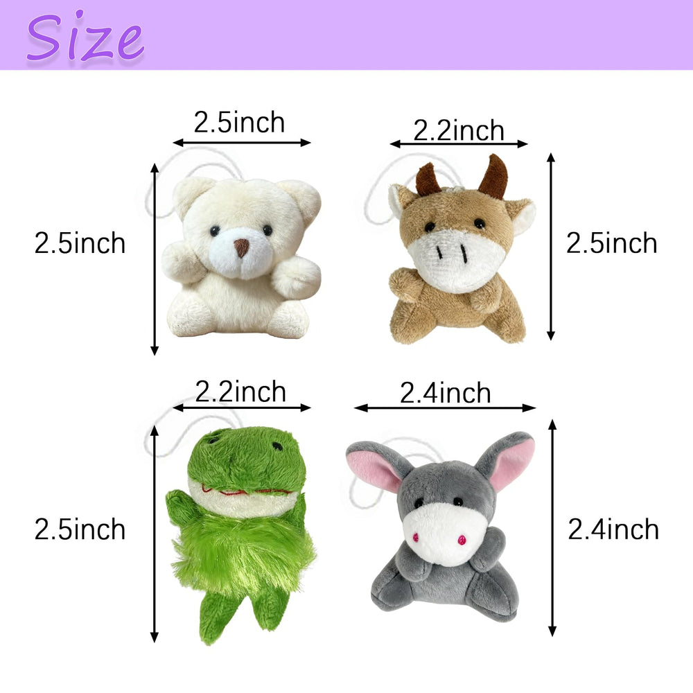 MTNSPTCR Blind Bag Mini Plush Animal compact size fits small hands