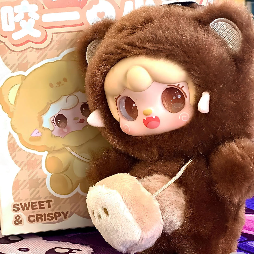 MTNSPTCR Yooki plush blind box face design 4, perfect for desk decor.