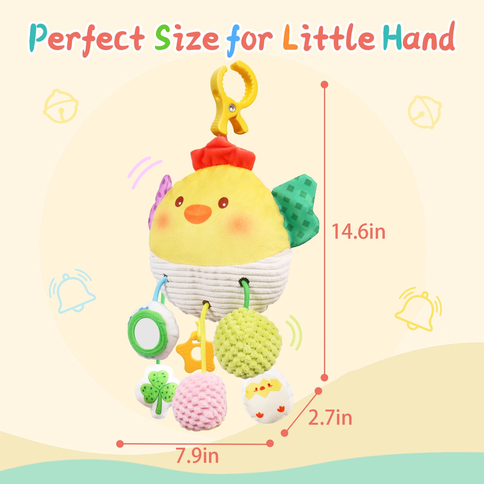 MTTIERY baby-safe mirror fosters self-awareness and tracking.