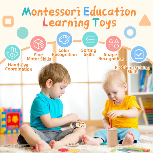MTTIERY colorful sticks set supports fine motor skills and color matching