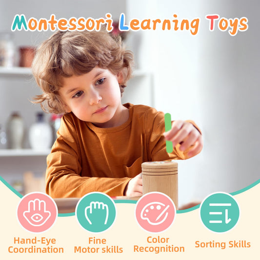 MTTIERY ice-cream-stick sort enhances hand-eye coordination through sorting activities.